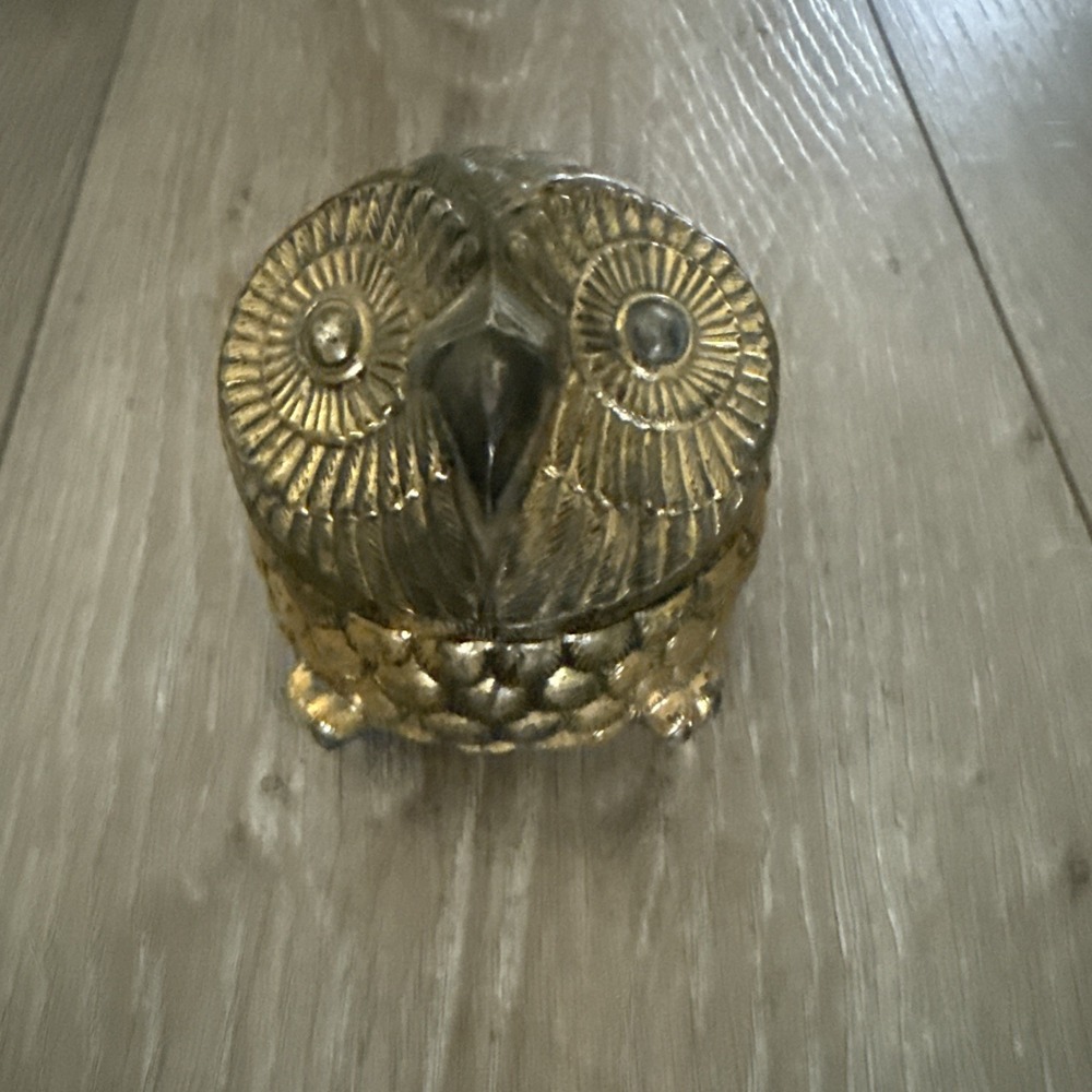 Vintage Linden Japan Owl Shaped Music Box - Plays Love Story‎